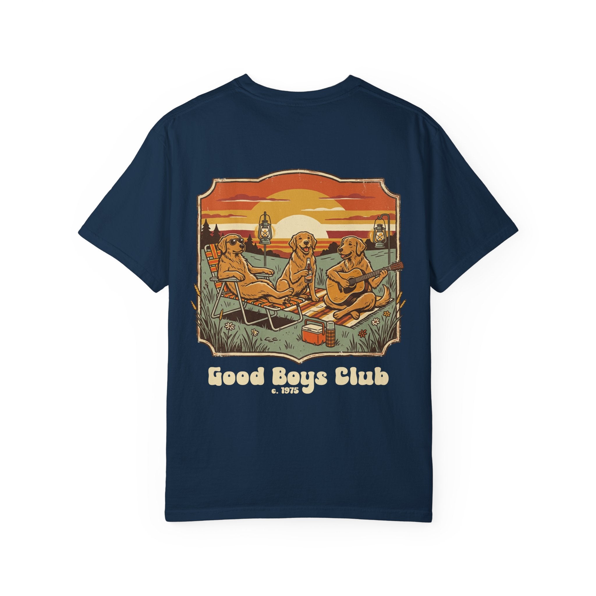 Copy of Good Boys Club T-Shirt — Retro Fishing Dogs Graphic Tee