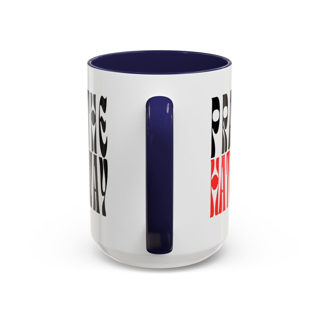 Pray The Hate Away Rainbow Accent Coffee Mug — LGBTQ+ Pride Message 11/15oz