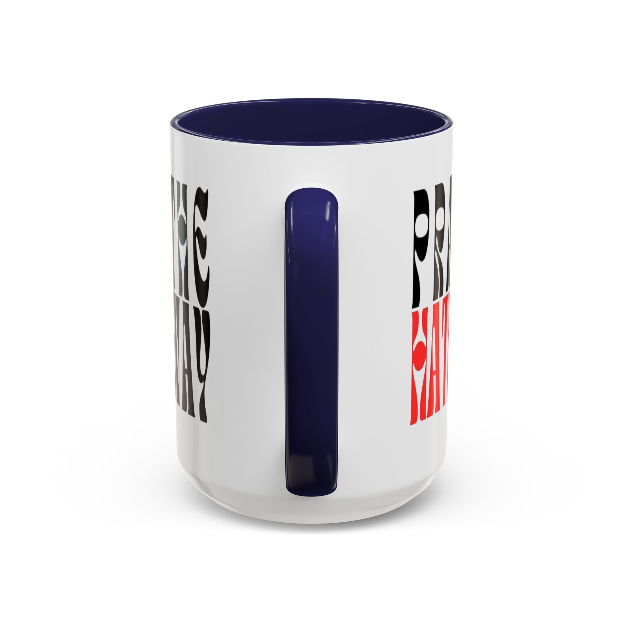 Pray The Hate Away Rainbow Accent Coffee Mug — LGBTQ+ Pride Message 11/15oz