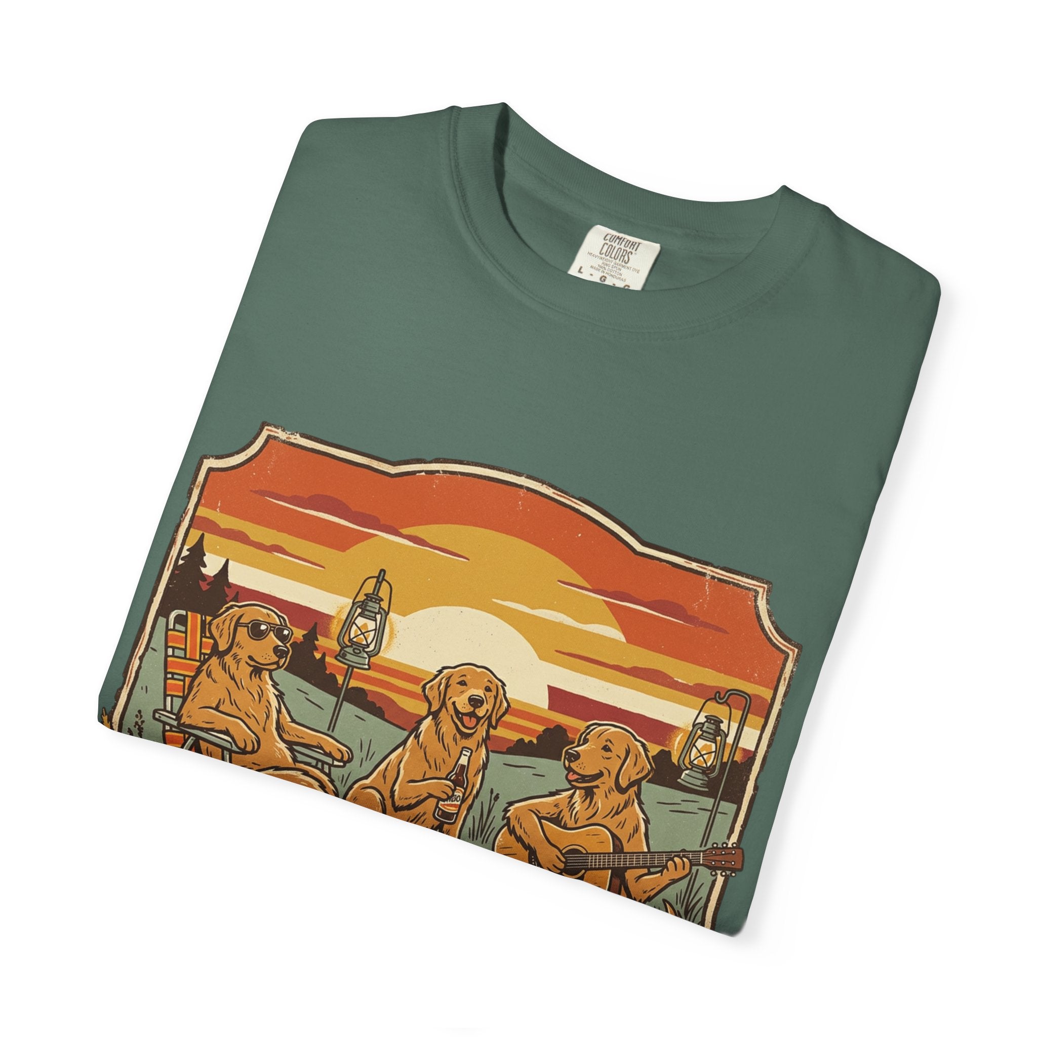 Good Boys Club T-Shirt — Retro Fishing Dogs Graphic Tee