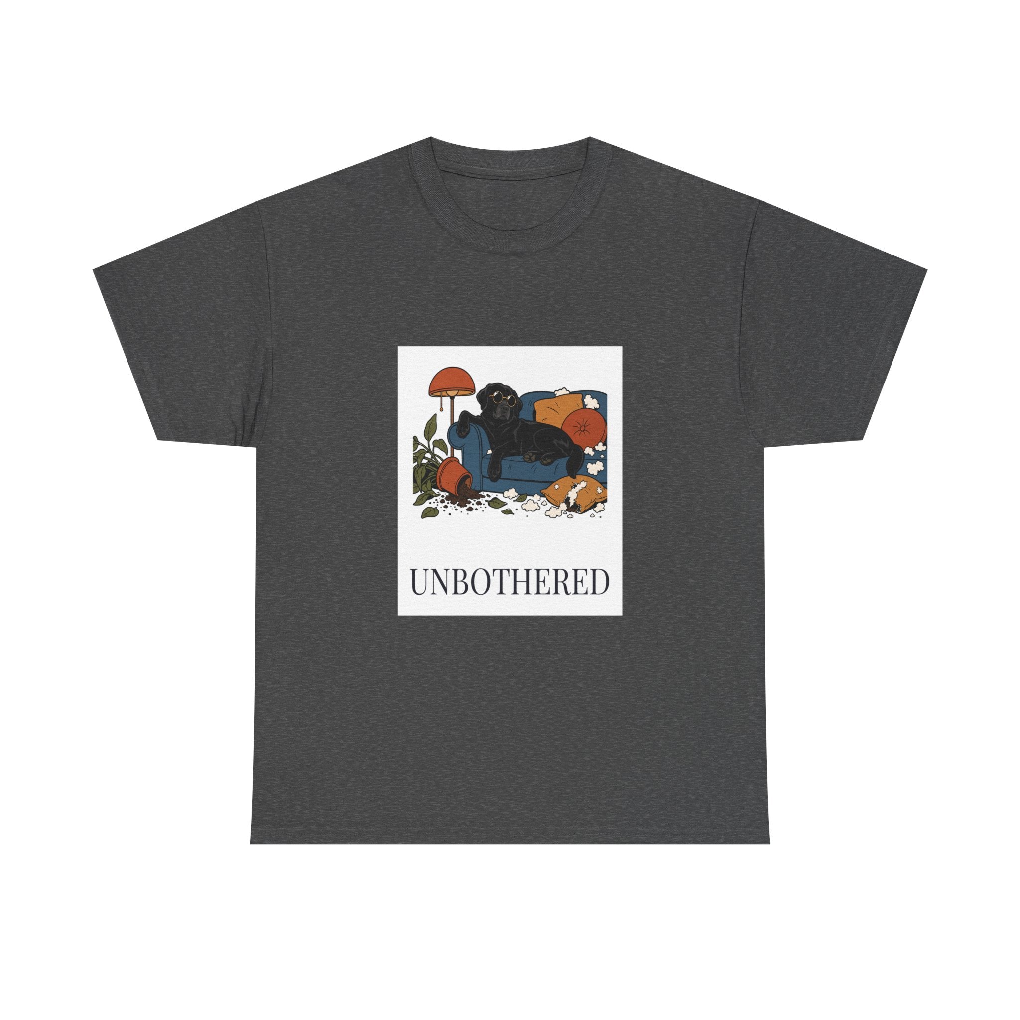 Unbothered Black Lab Tee | Funny Dog Mom Gift