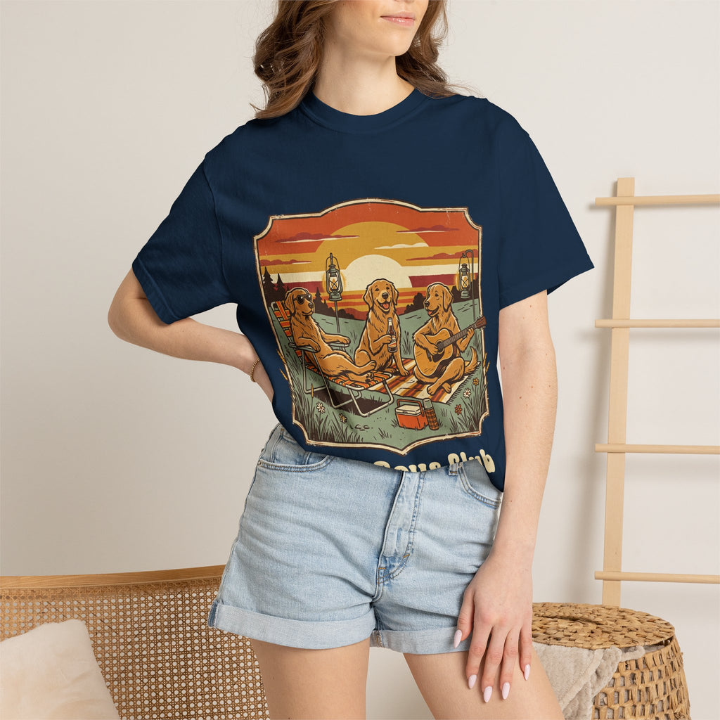 Good Boys Club T-Shirt — Retro Fishing Dogs Graphic Tee