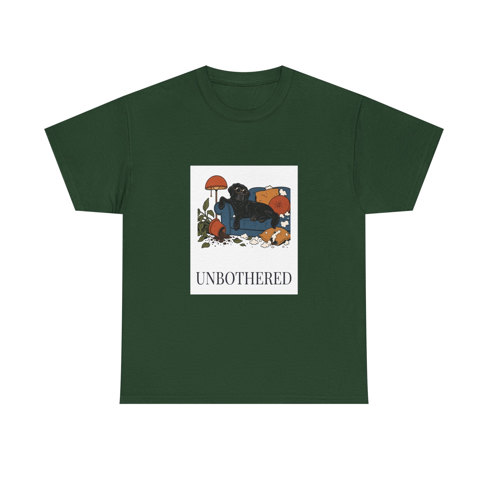 Unbothered Black Lab Tee | Funny Dog Mom Gift