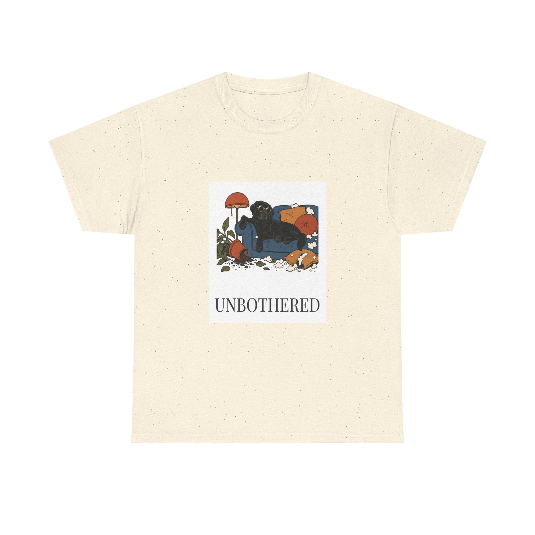 Unbothered Black Lab Tee | Funny Dog Mom Gift