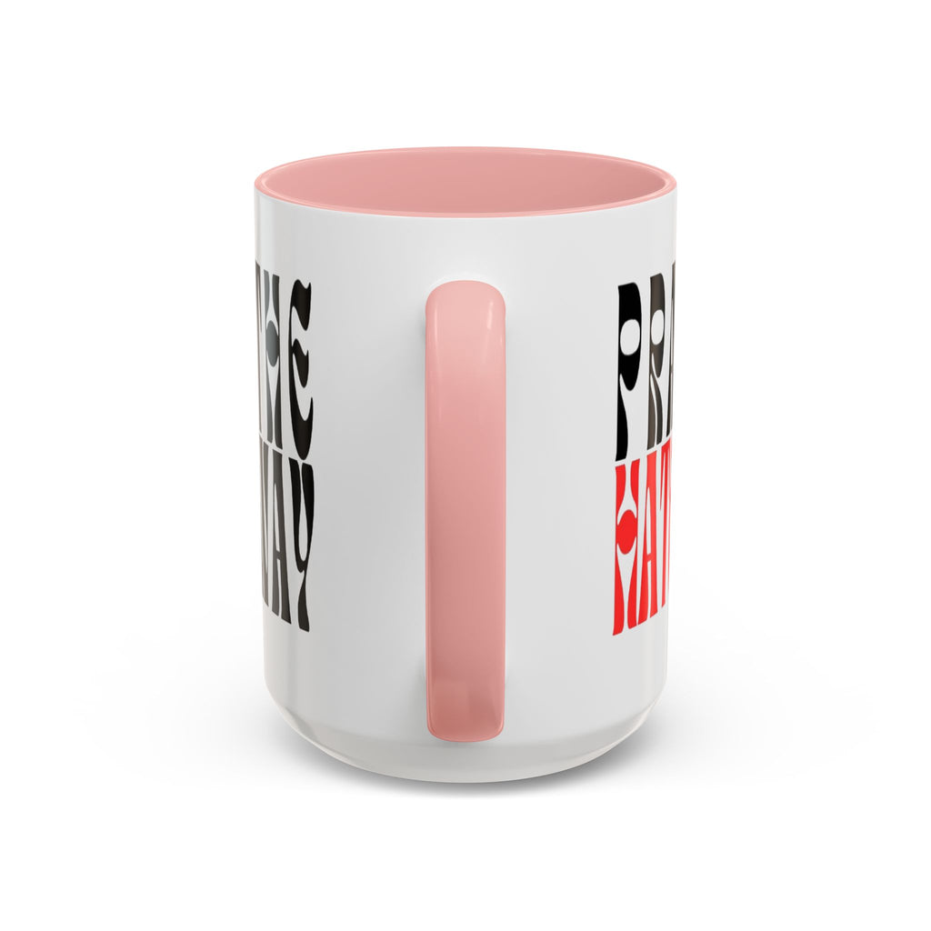Pray The Hate Away Rainbow Accent Coffee Mug — LGBTQ+ Pride Message 11/15oz