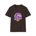 Bad Bitches Only Unicorn T-Shirt — Bold Rainbow Graphic Tee for Confident Women