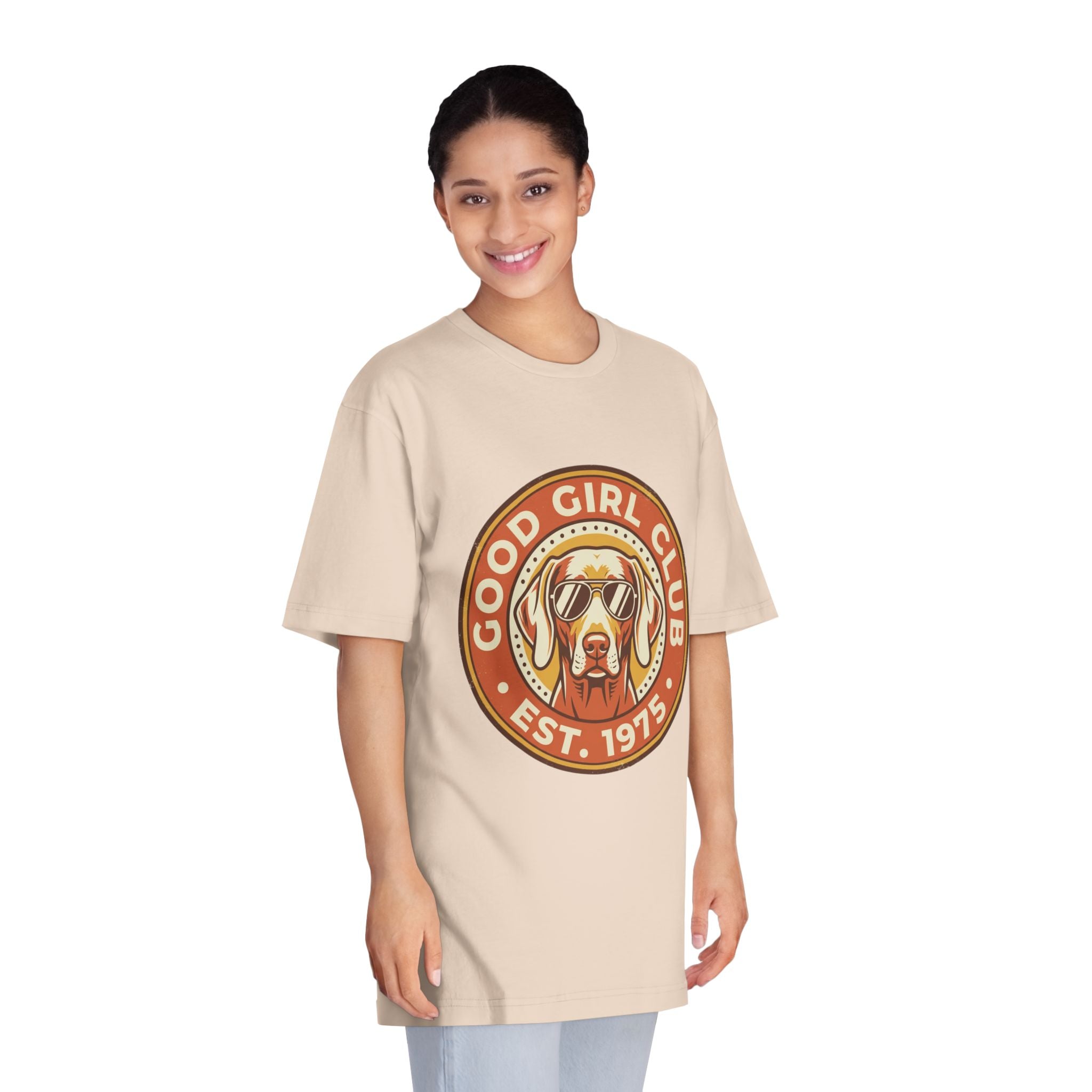 Good Girl Club Dog Emblem T-Shirt | Retro Badge, Established 1975