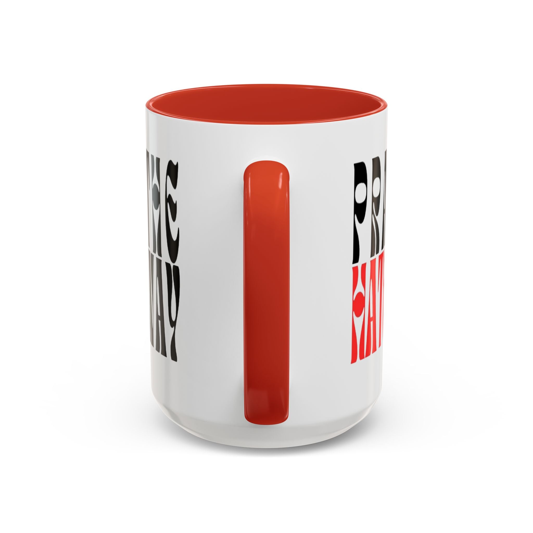 Pray The Hate Away Rainbow Accent Coffee Mug — LGBTQ+ Pride Message 11/15oz
