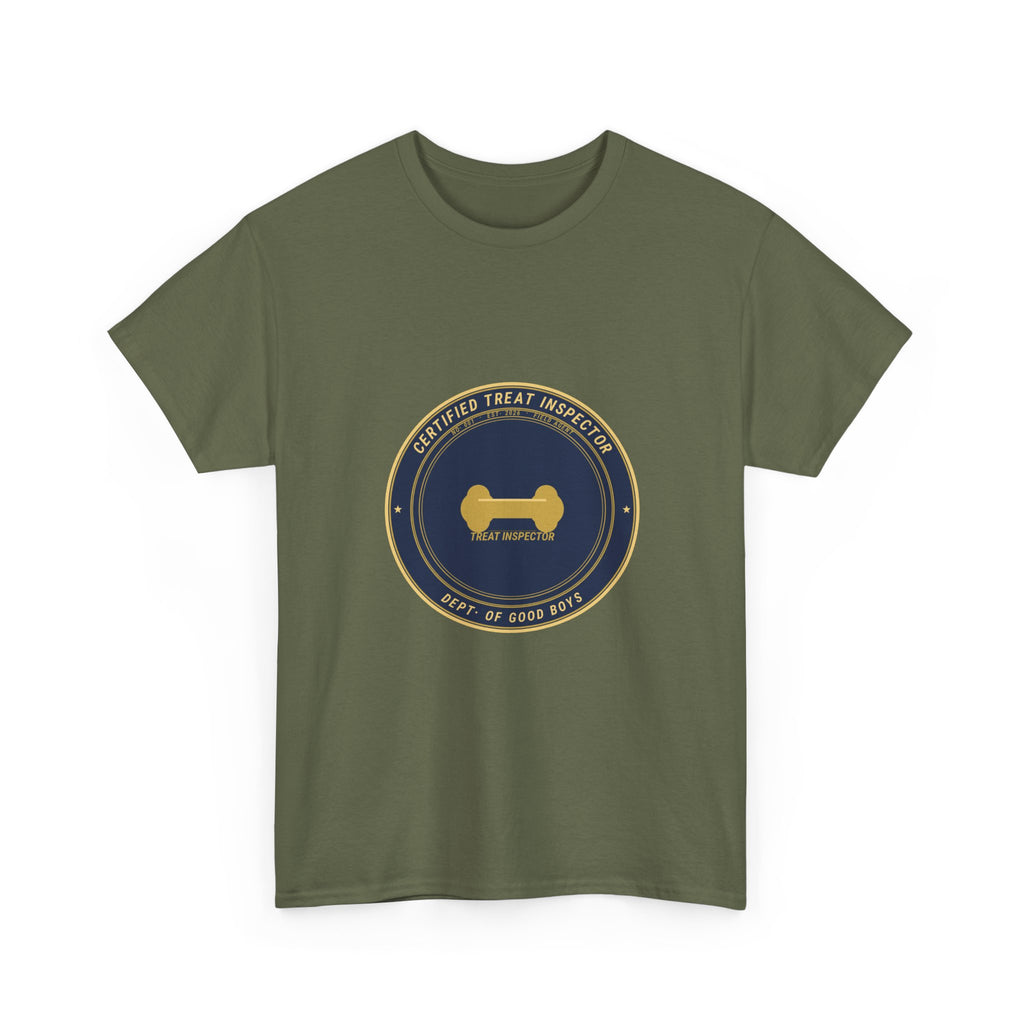 Certified Treat Inspector Dog Tee | Funny Dog Owner Shirt