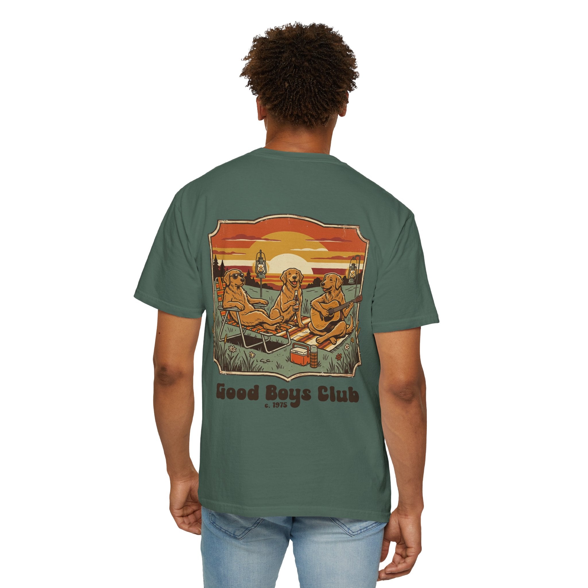 Copy of Good Boys Club T-Shirt — Retro Fishing Dogs Graphic Tee
