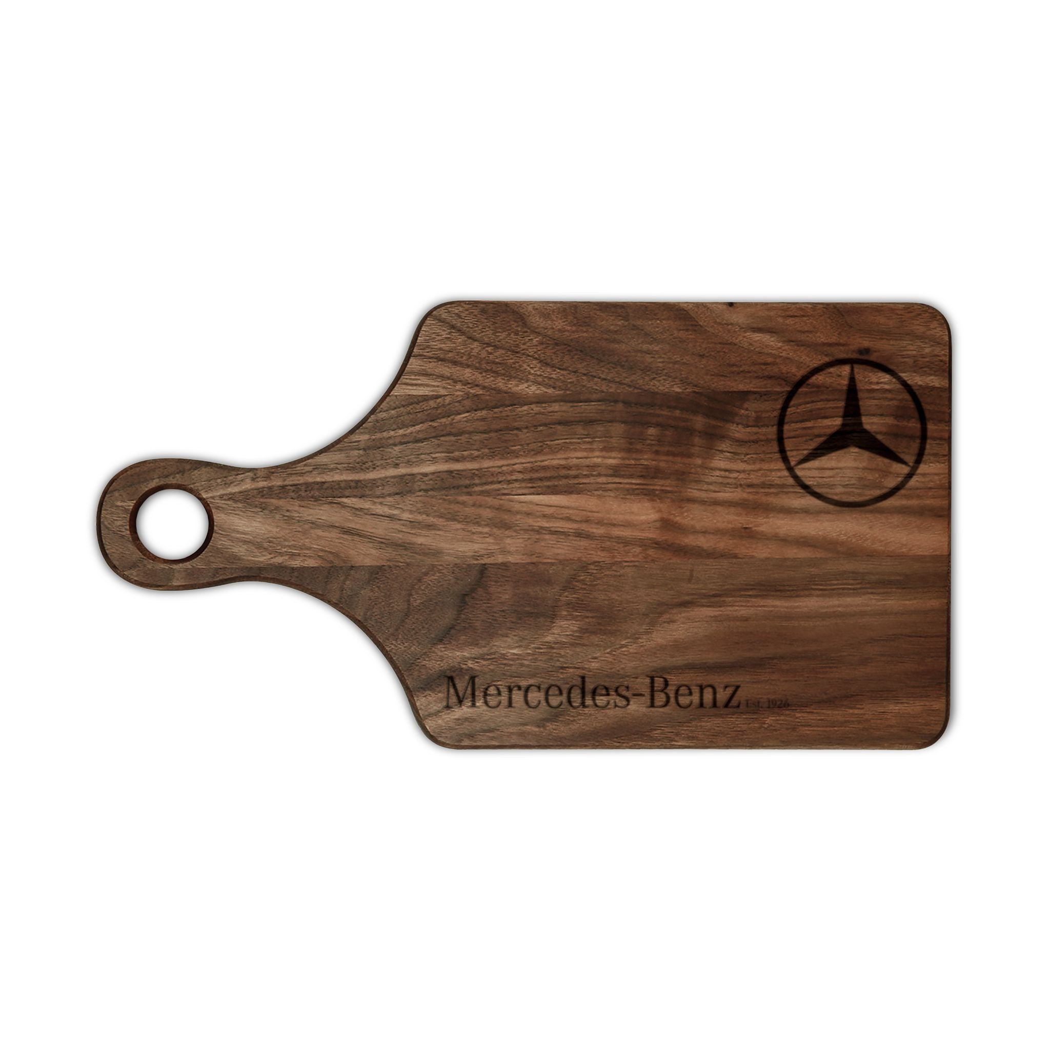 Mercedes Benz engraved Wooden Cutting Board | Personalized Engraving