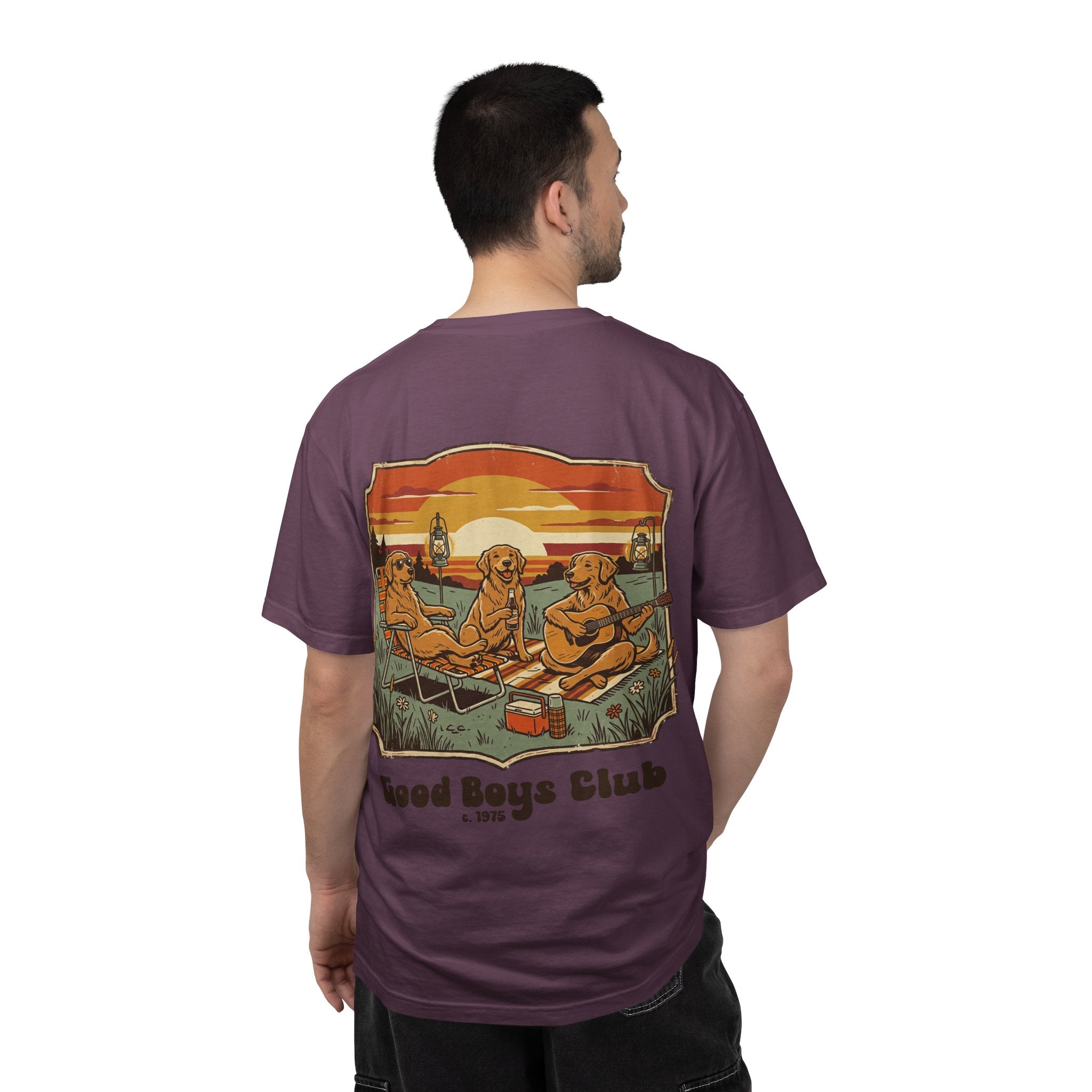 Copy of Good Boys Club T-Shirt — Retro Fishing Dogs Graphic Tee