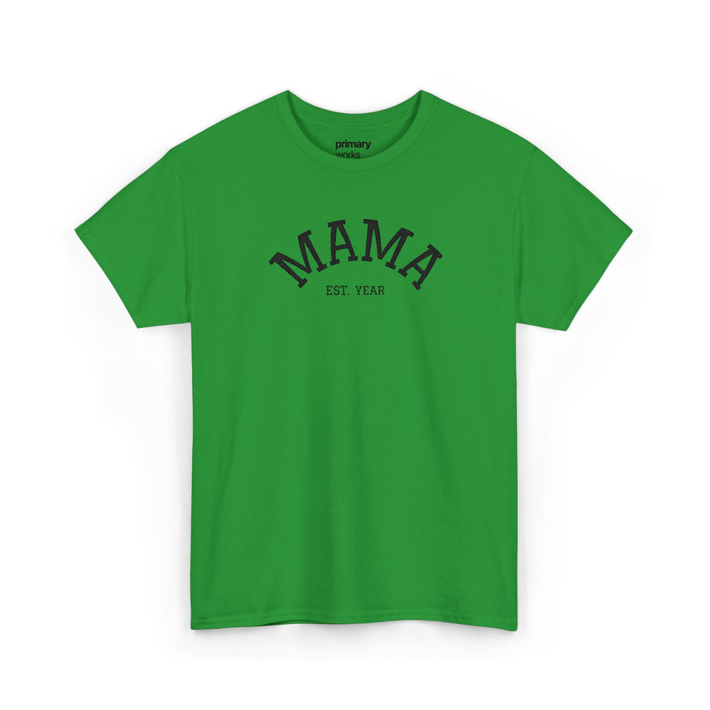 Mama Est. Year T‑Shirt — Vintage Mom Graphic Tee (Custom Year)