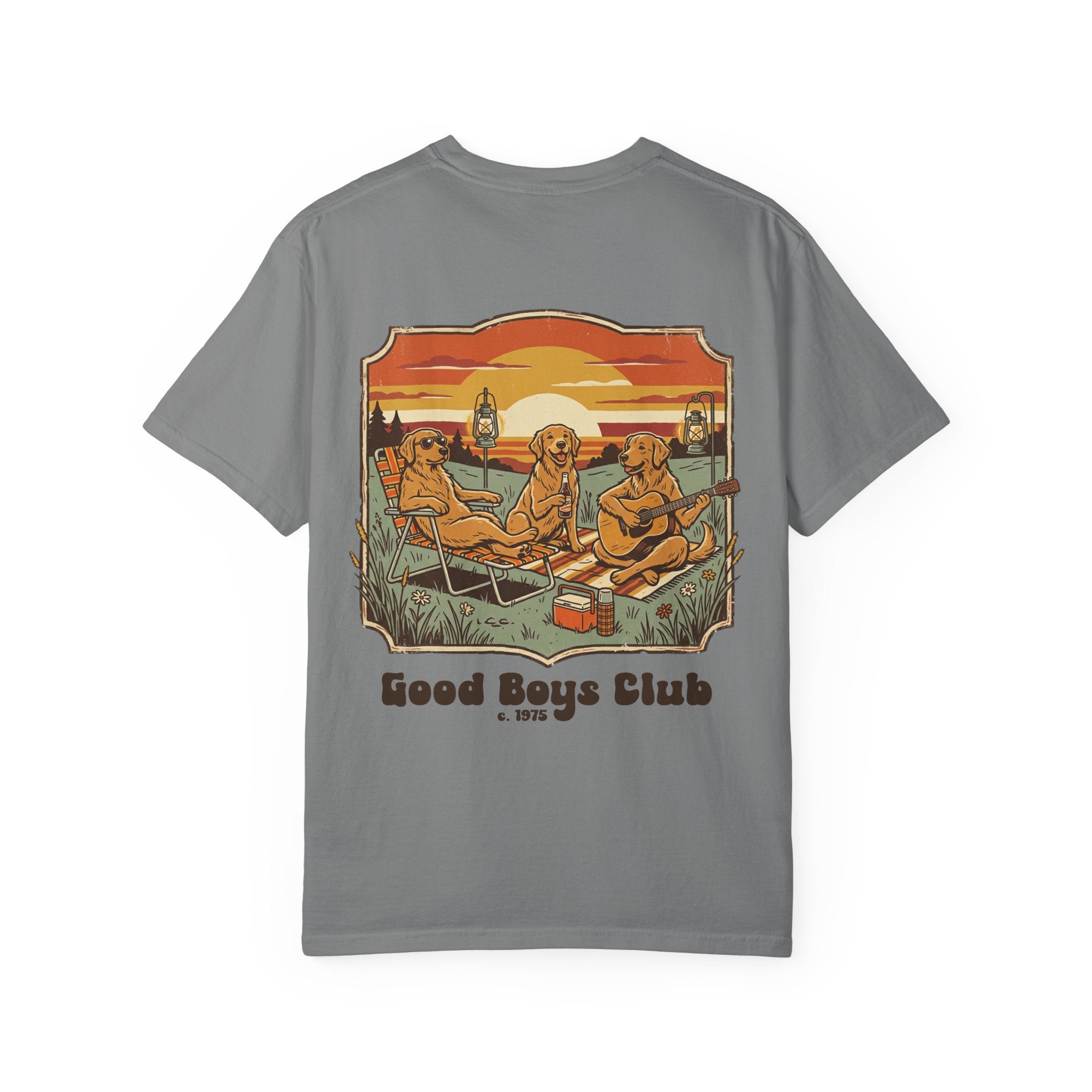 Copy of Good Boys Club T-Shirt — Retro Fishing Dogs Graphic Tee