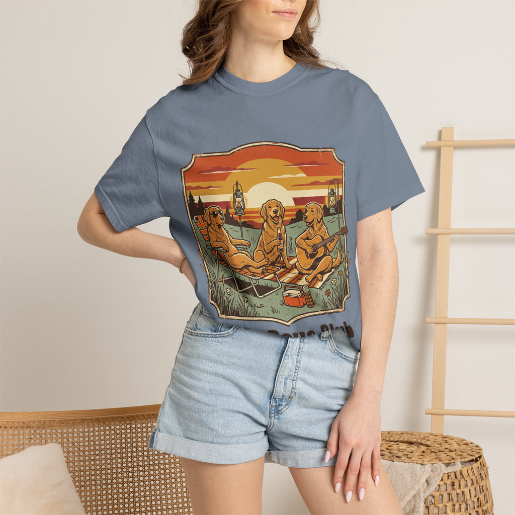 Good Boys Club T-Shirt — Retro Fishing Dogs Graphic Tee