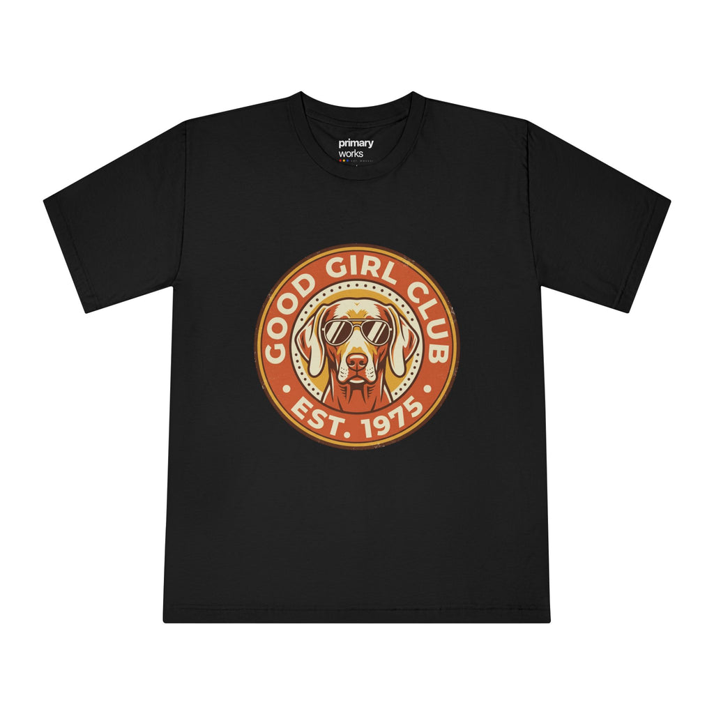 Good Girl Club Dog Emblem T-Shirt | Retro Badge, Established 1975