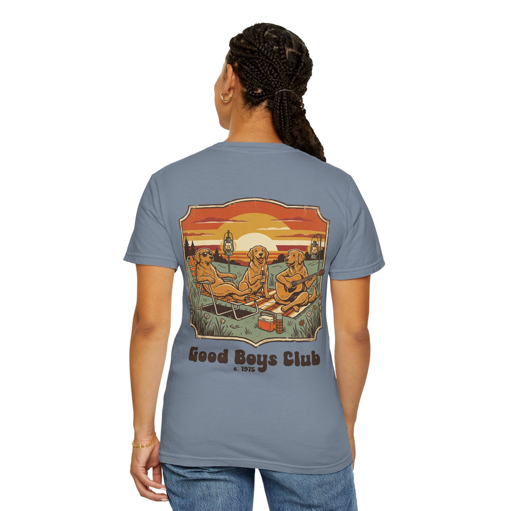 Copy of Good Boys Club T-Shirt — Retro Fishing Dogs Graphic Tee