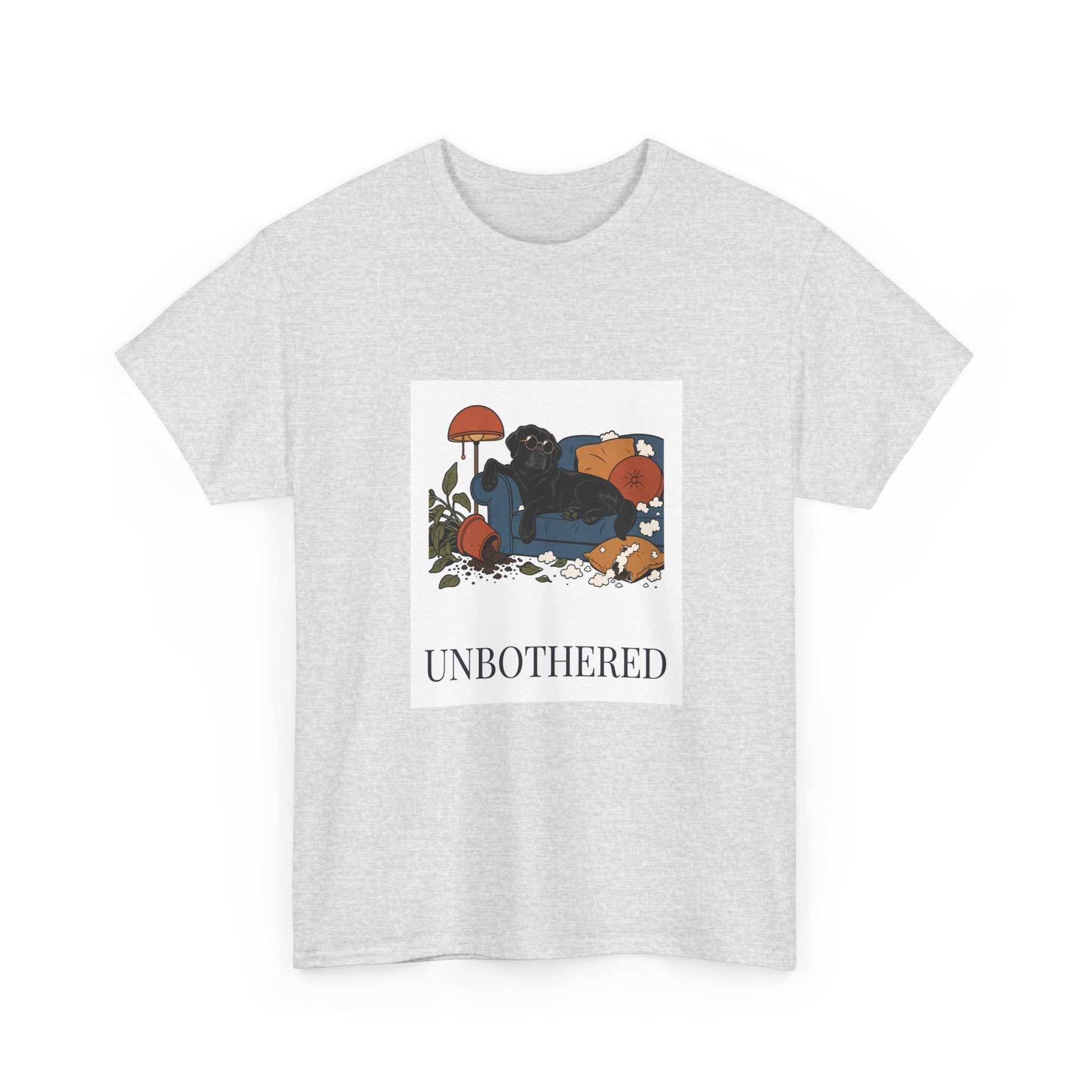 Unbothered Black Lab Tee | Funny Dog Mom Gift