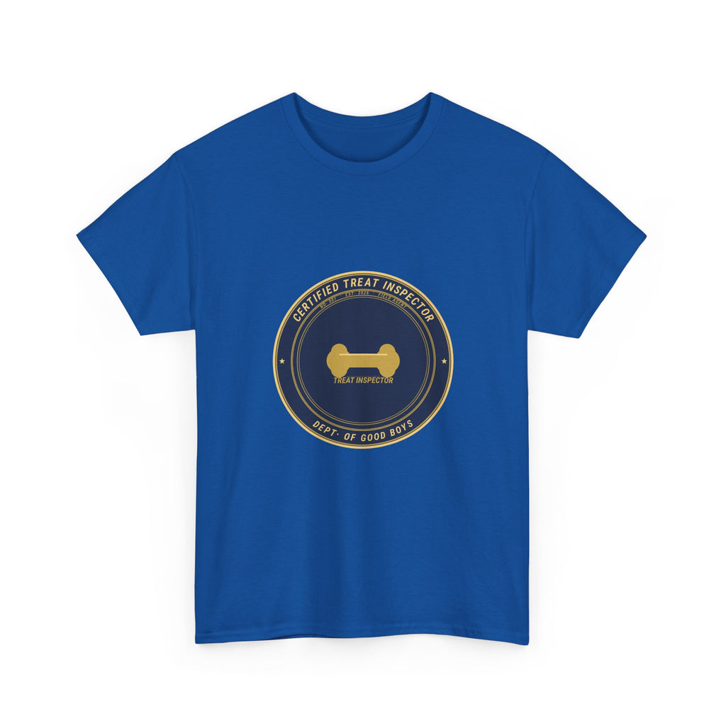 Certified Treat Inspector Dog Tee | Funny Dog Owner Shirt