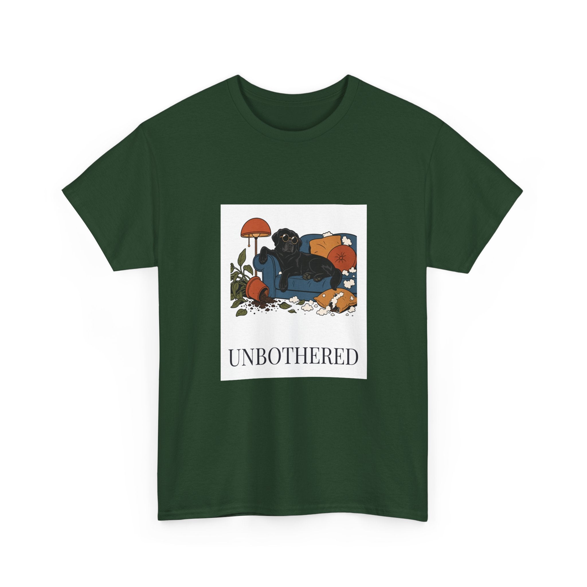 Unbothered Black Lab Tee | Funny Dog Mom Gift