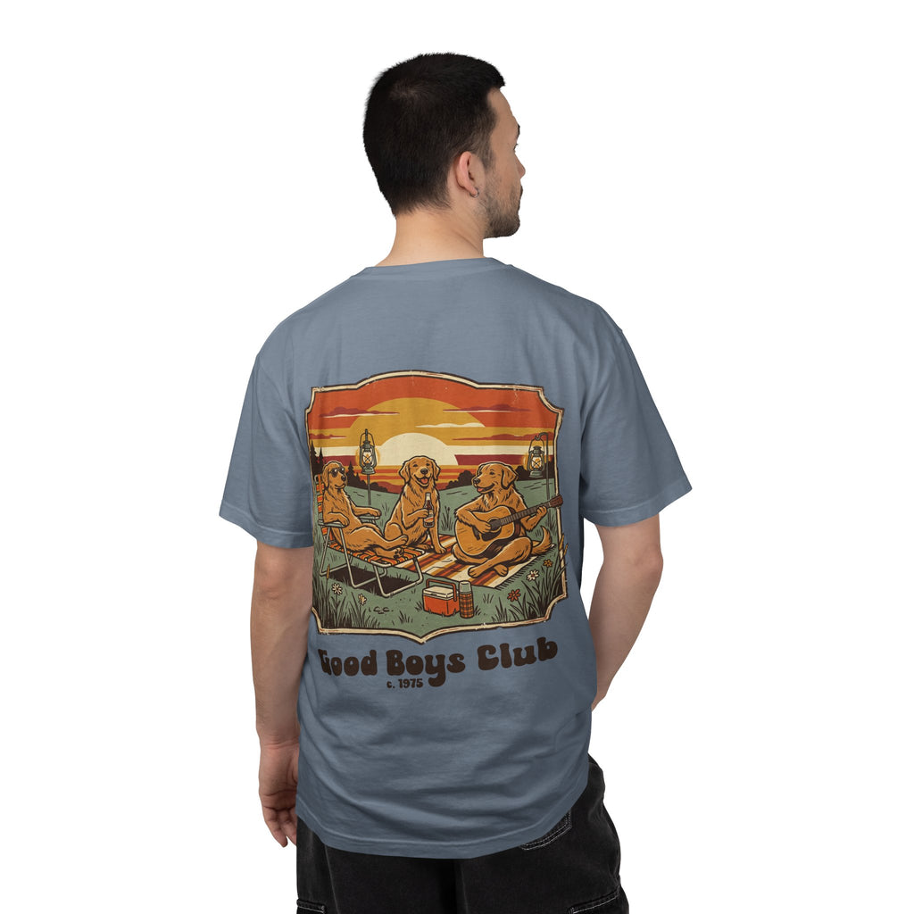 Copy of Good Boys Club T-Shirt — Retro Fishing Dogs Graphic Tee