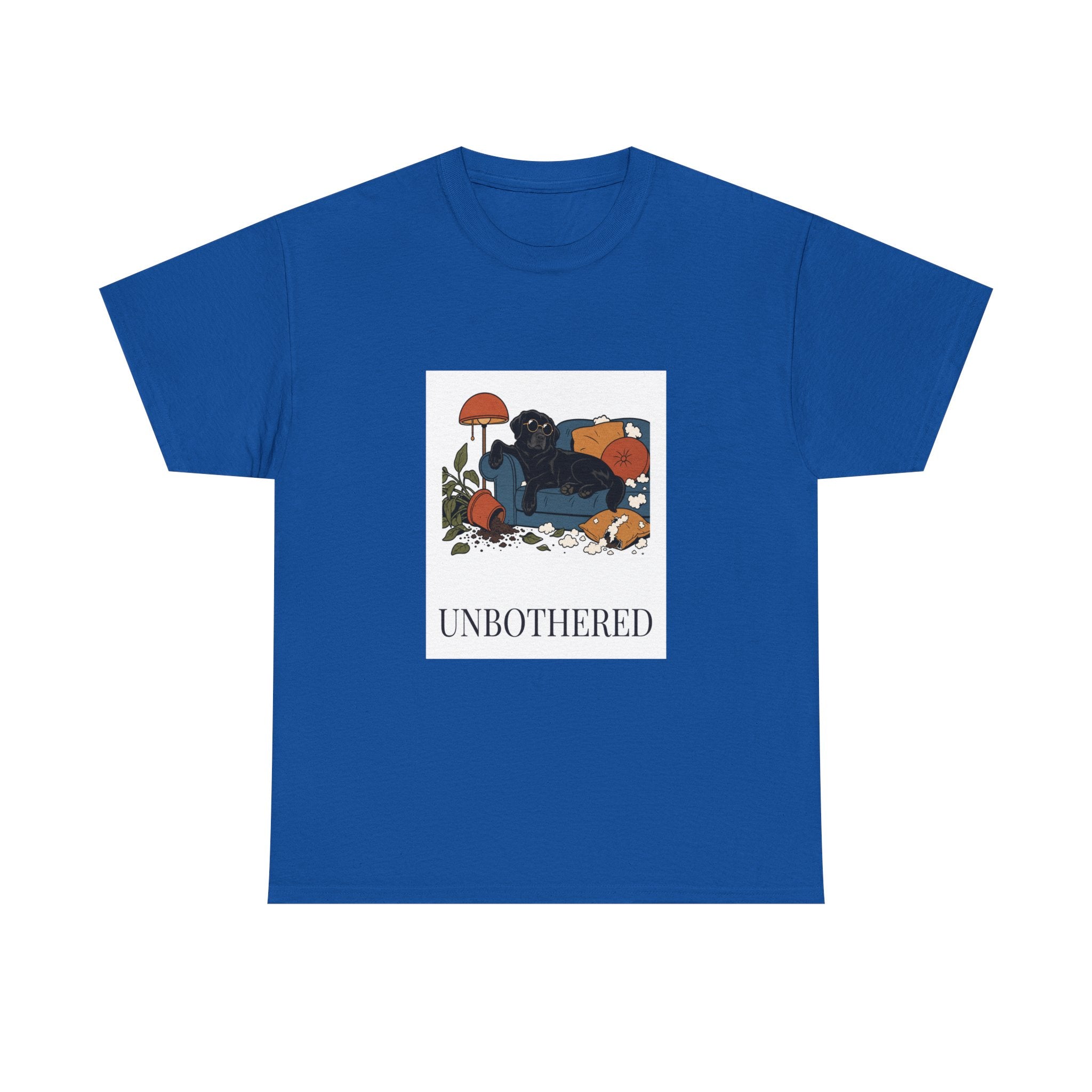 Unbothered Black Lab Tee | Funny Dog Mom Gift