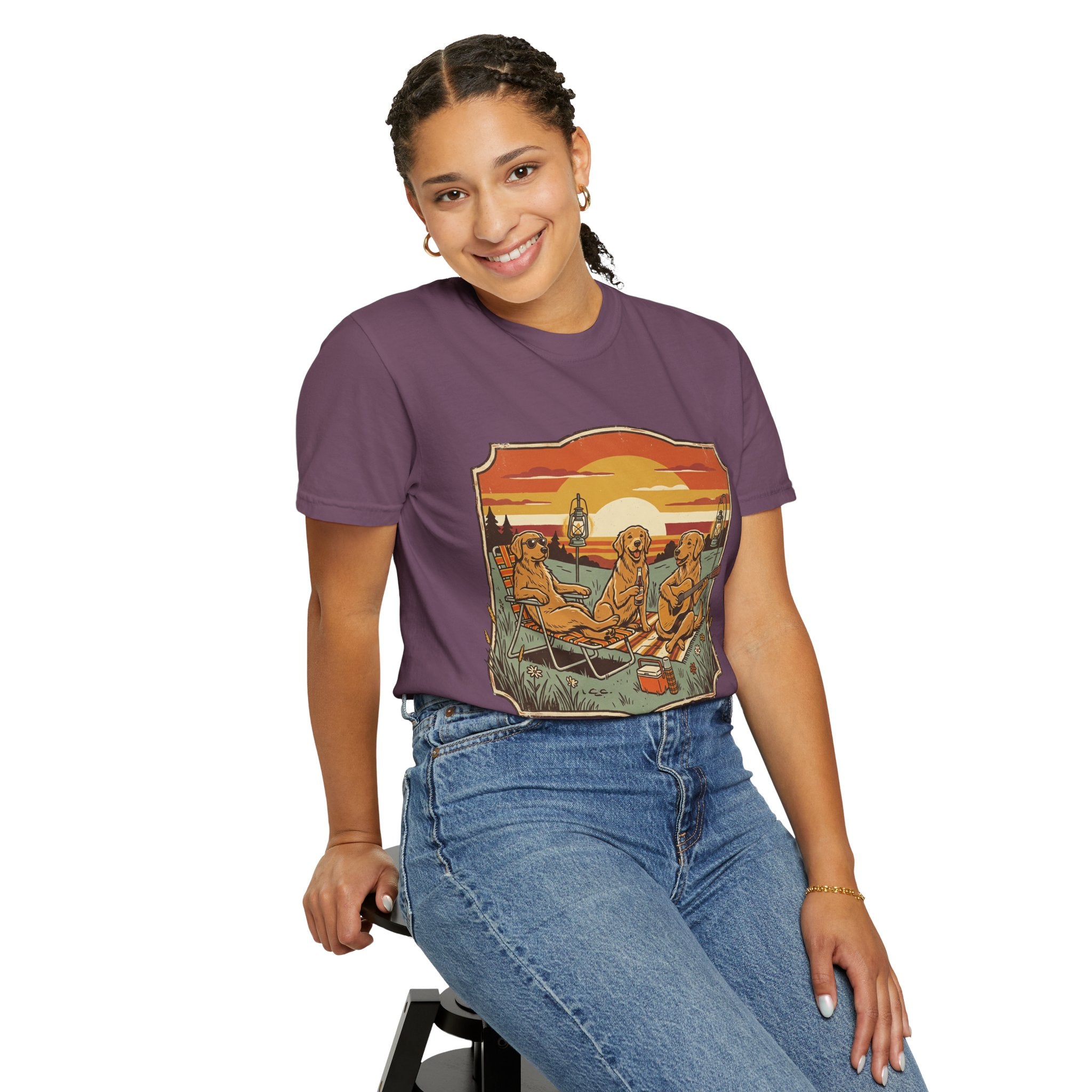 Good Boys Club T-Shirt — Retro Fishing Dogs Graphic Tee