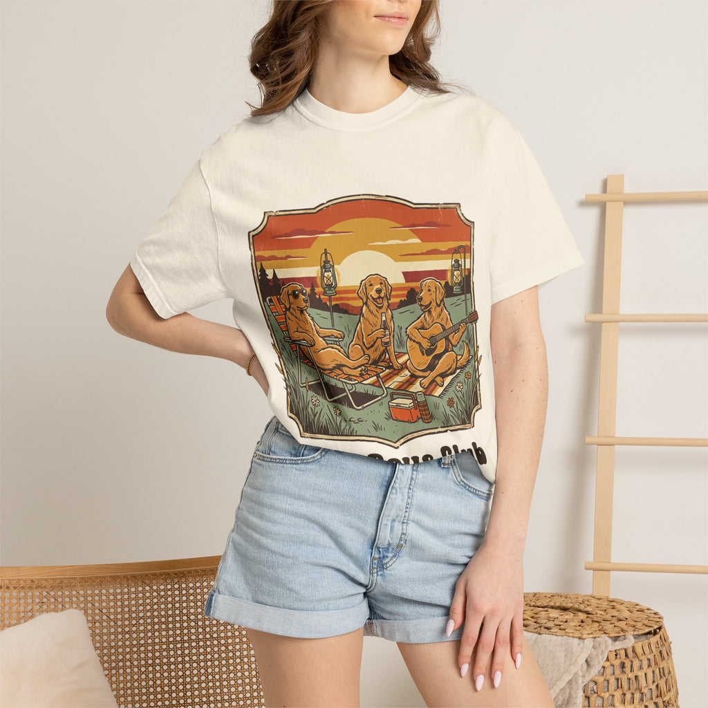 Good Boys Club T-Shirt — Retro Fishing Dogs Graphic Tee