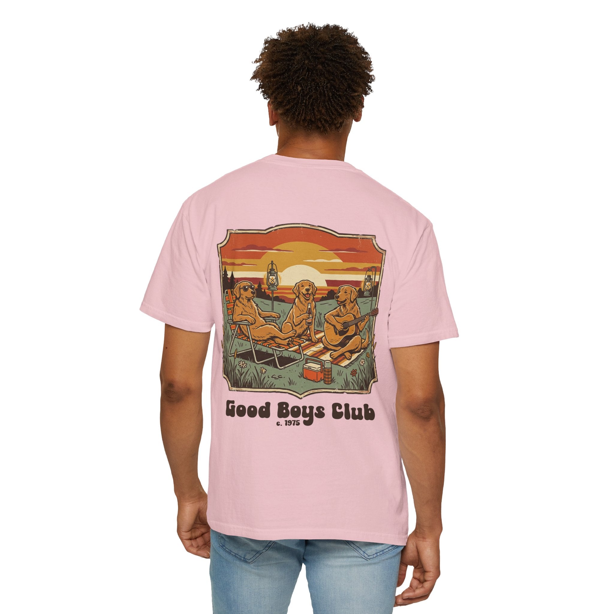Copy of Good Boys Club T-Shirt — Retro Fishing Dogs Graphic Tee
