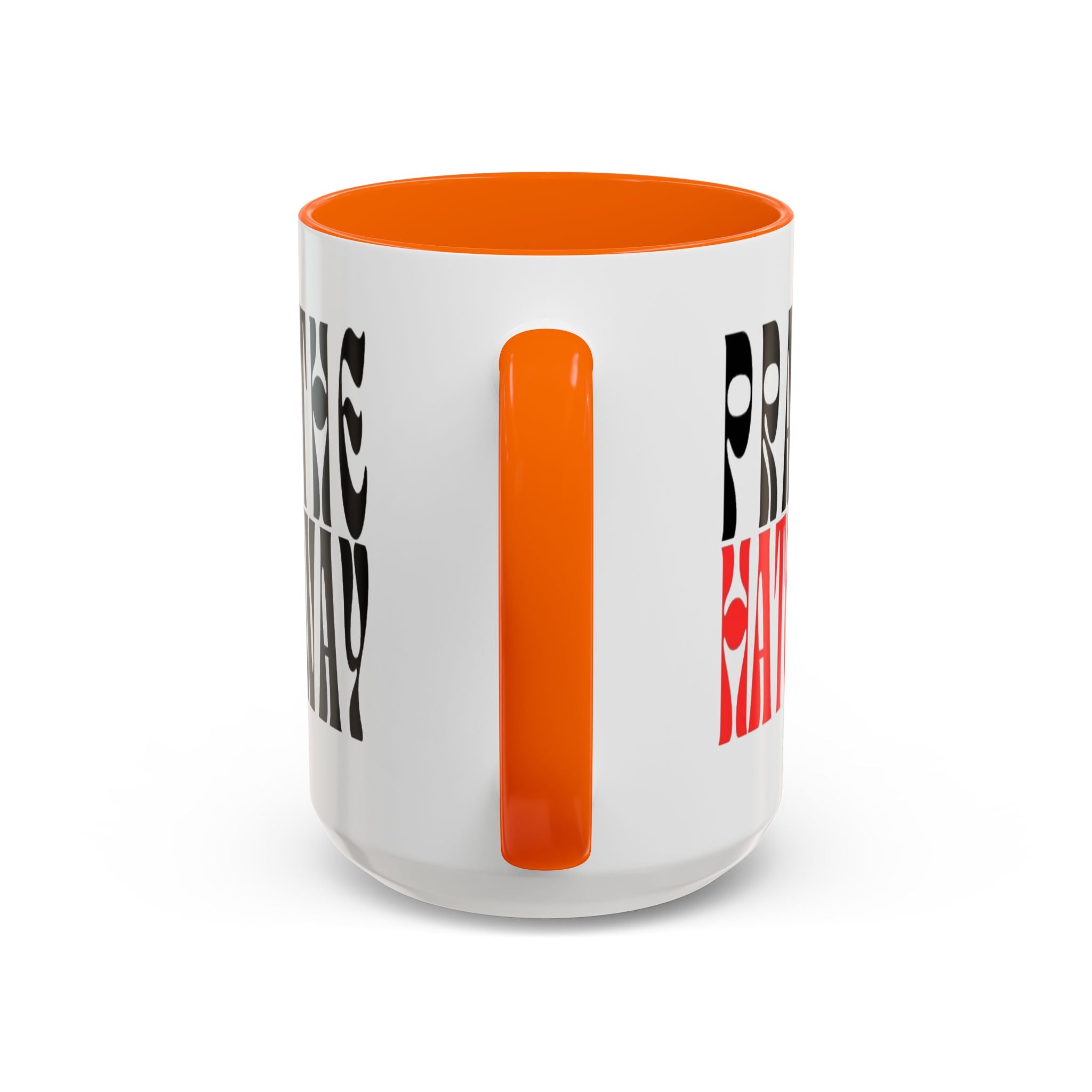Pray The Hate Away Rainbow Accent Coffee Mug — LGBTQ+ Pride Message 11/15oz