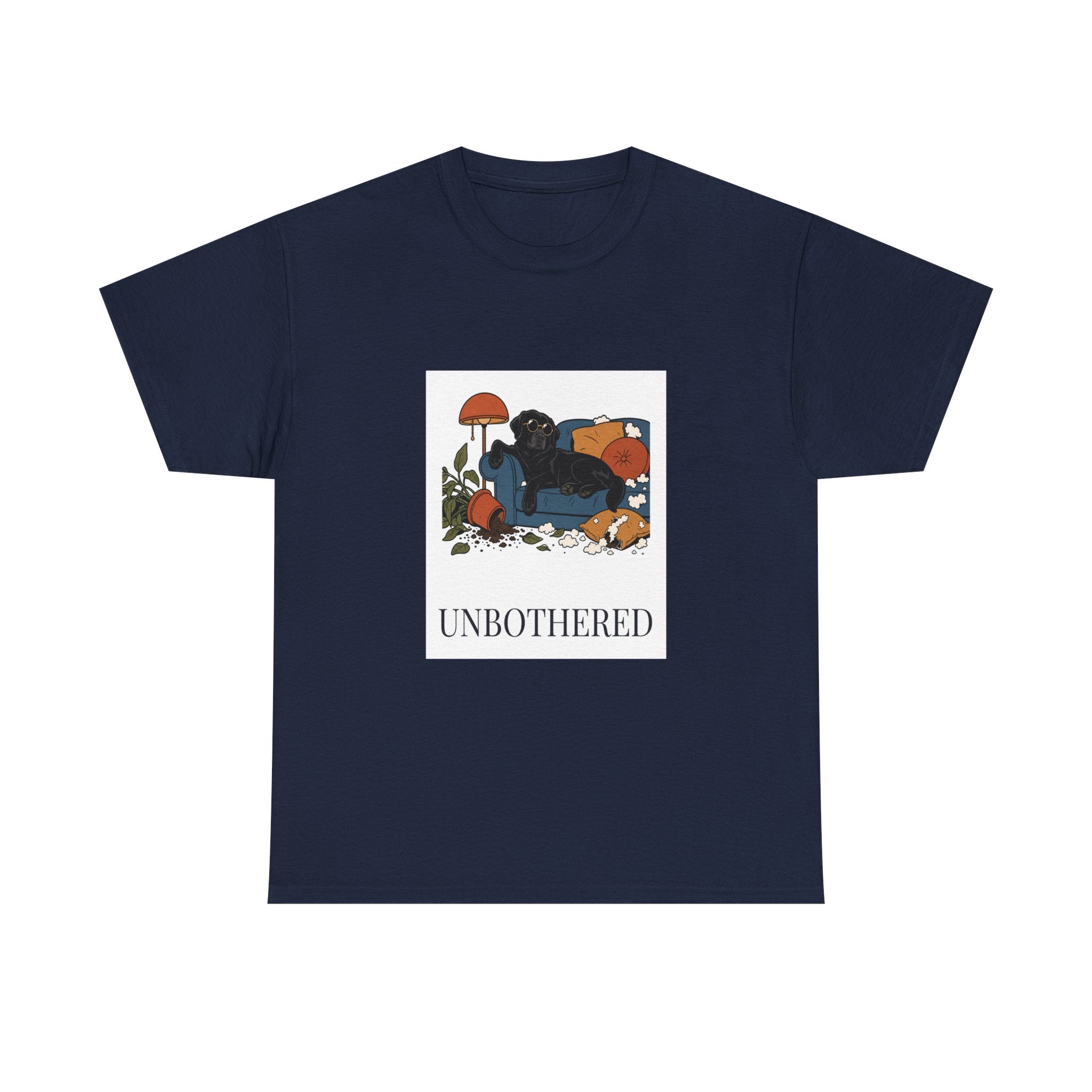 Unbothered Black Lab Tee | Funny Dog Mom Gift