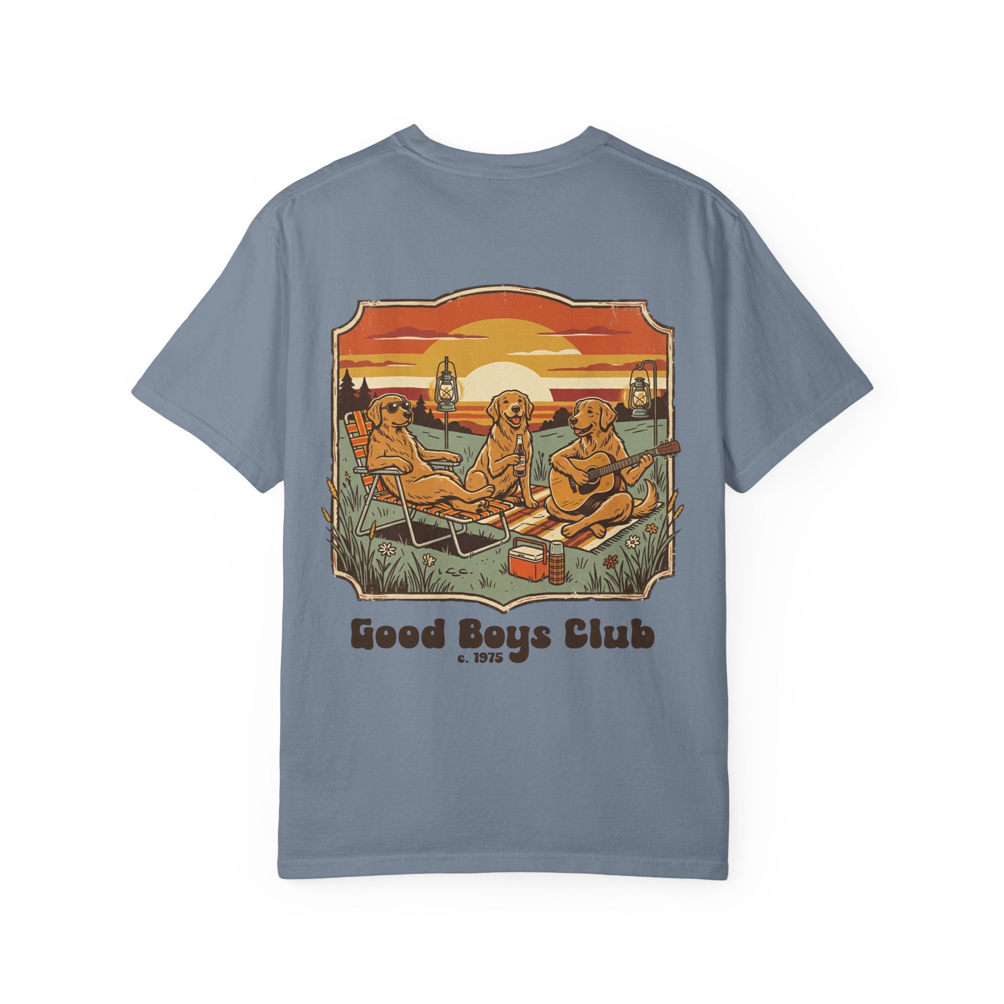 Copy of Good Boys Club T-Shirt — Retro Fishing Dogs Graphic Tee
