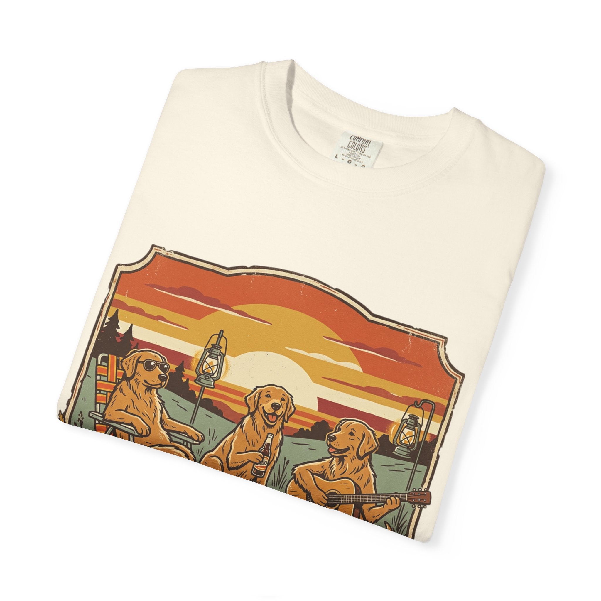 Good Boys Club T-Shirt — Retro Fishing Dogs Graphic Tee