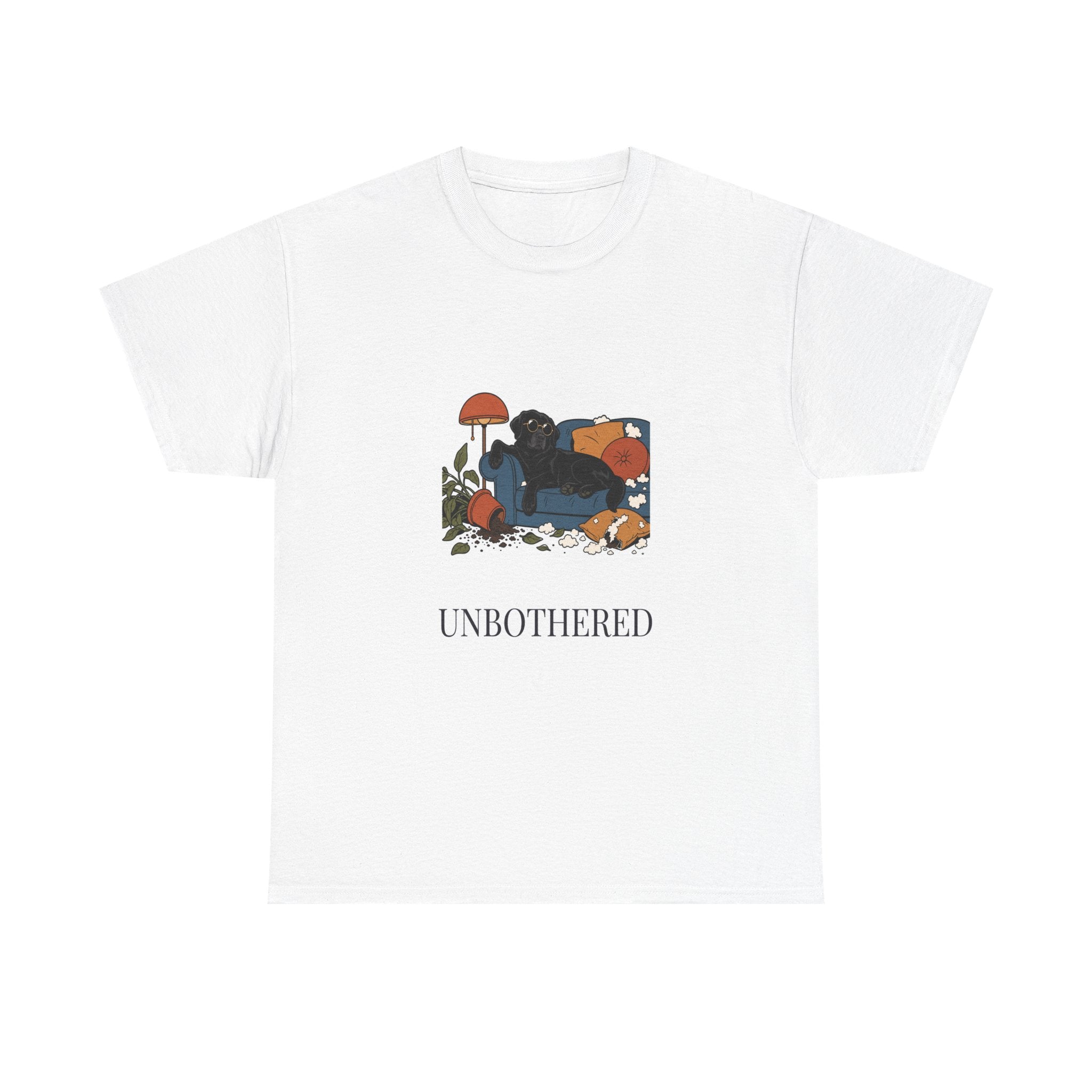 Unbothered Black Lab Tee | Funny Dog Mom Gift