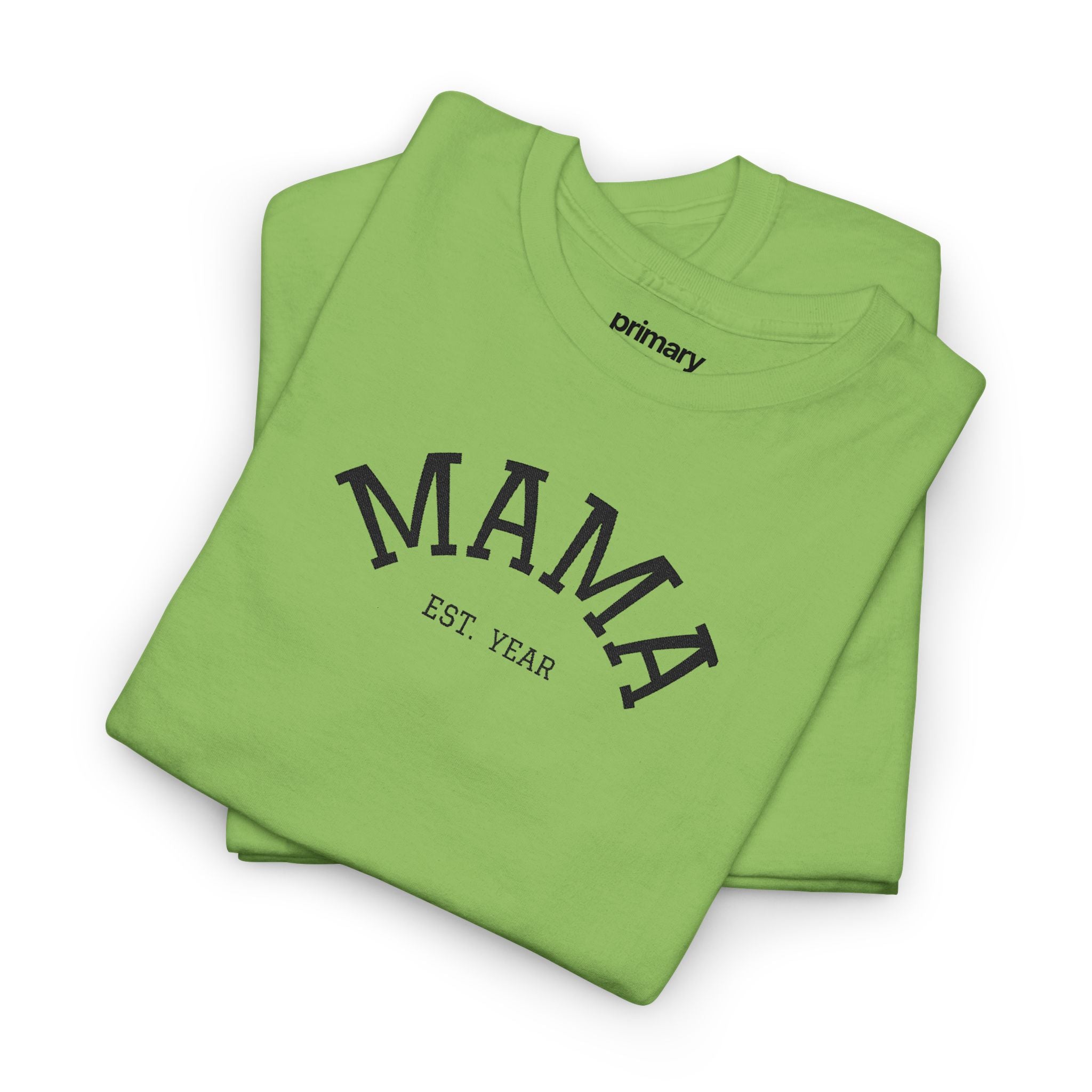 Mama Est. Year T‑Shirt — Vintage Mom Graphic Tee (Custom Year)