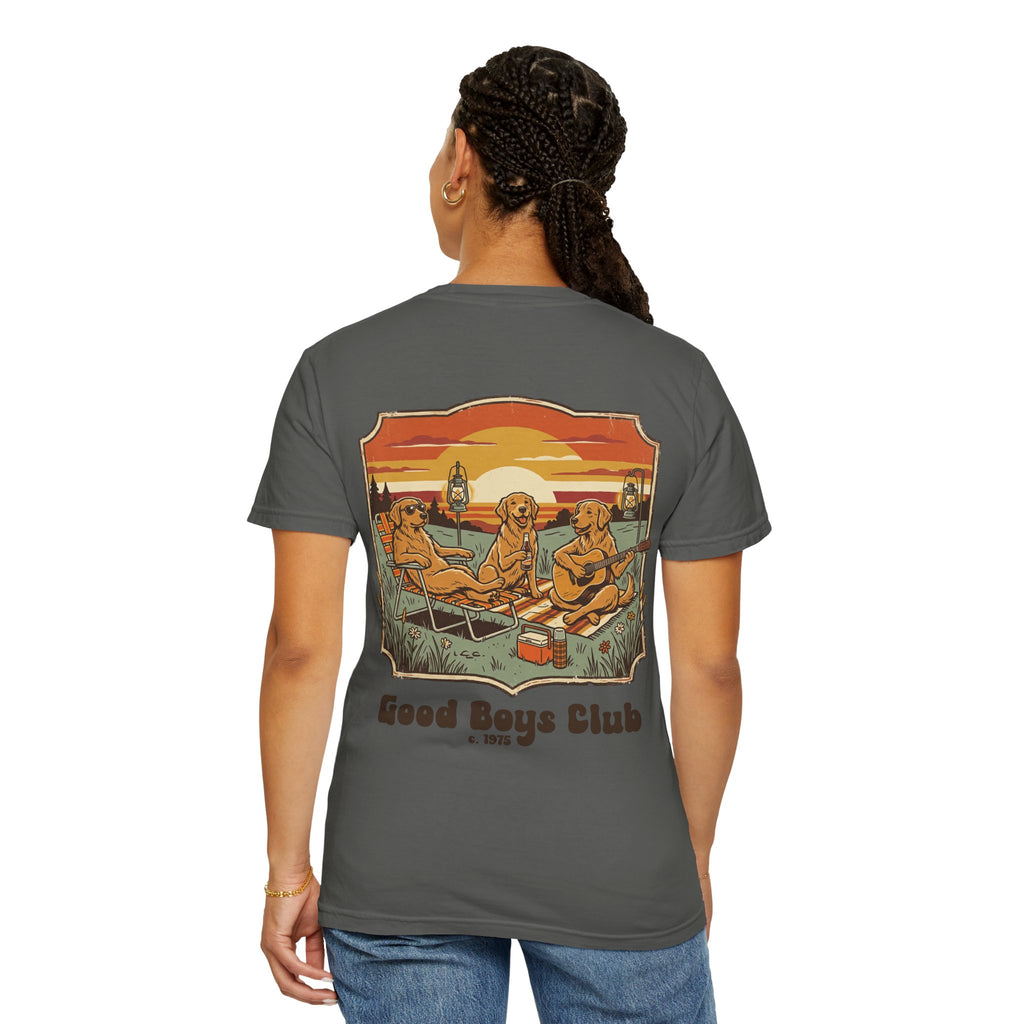 Copy of Good Boys Club T-Shirt — Retro Fishing Dogs Graphic Tee