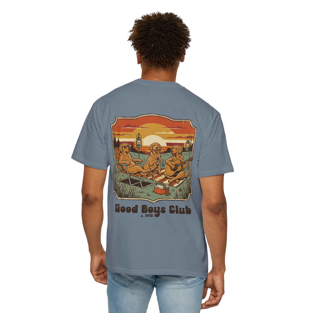 Copy of Good Boys Club T-Shirt — Retro Fishing Dogs Graphic Tee