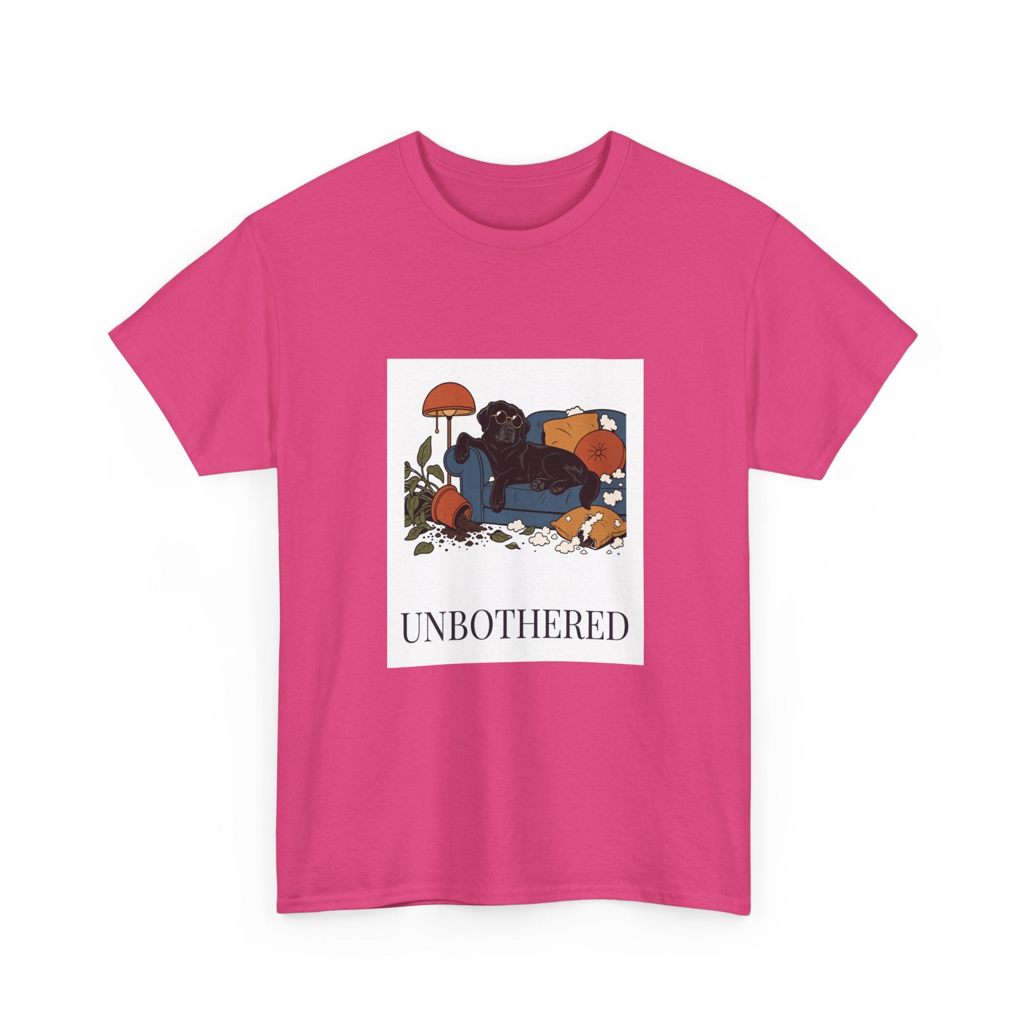Unbothered Black Lab Tee | Funny Dog Mom Gift